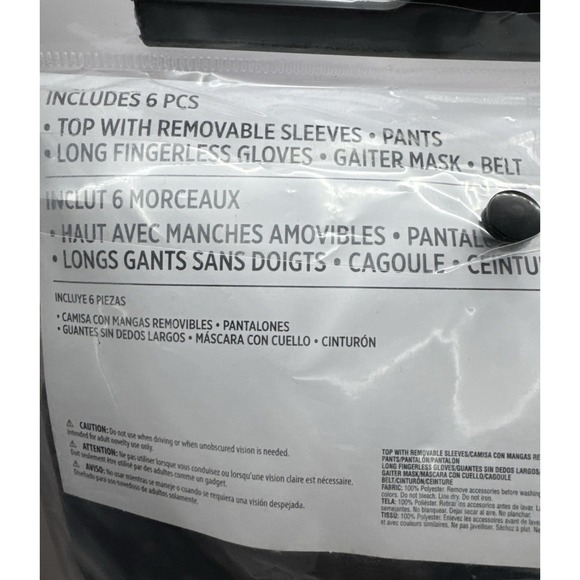 Ninja Assassin Warrior Man Suit Yourself Fancy Dress Up Halloween Adult Costume - Picture 3 of 6